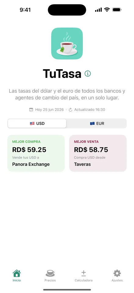 TuTasa — Inicio