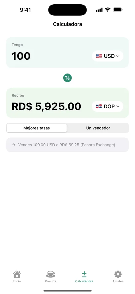 TuTasa — Calculadora
